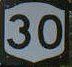NY 30, the Adirondack Trail, sign